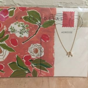 Anthropologie 14K Gold Plated Necklace